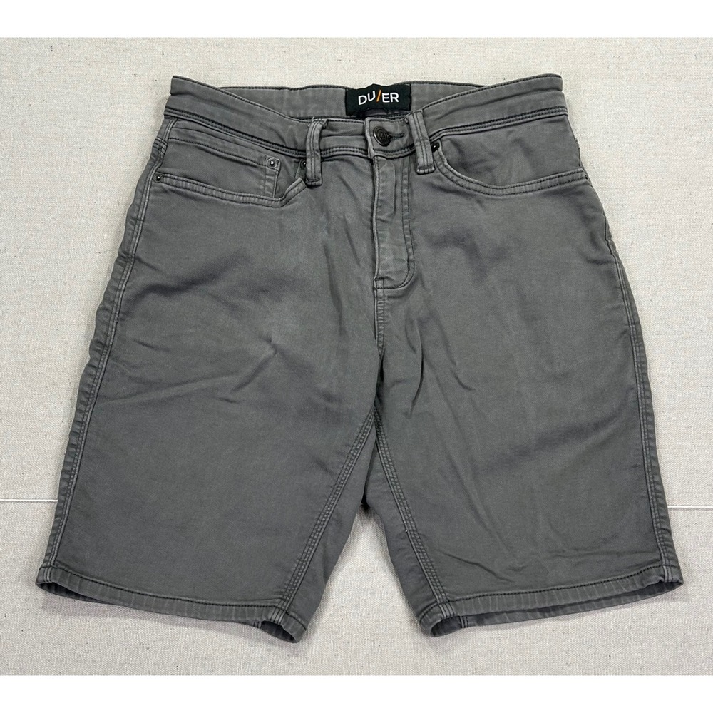 DU/ER N2X Relaxed Shorts Mens 30 Charcoal Gray‎ Performance Stretch 5-Pocket